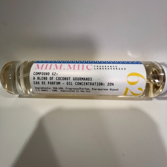 MIIM.MIIC Fragrance Laboratories Compound #62 Eau De Parfum Spray 3.4 oz Oil NEW - Picture 2 of 3